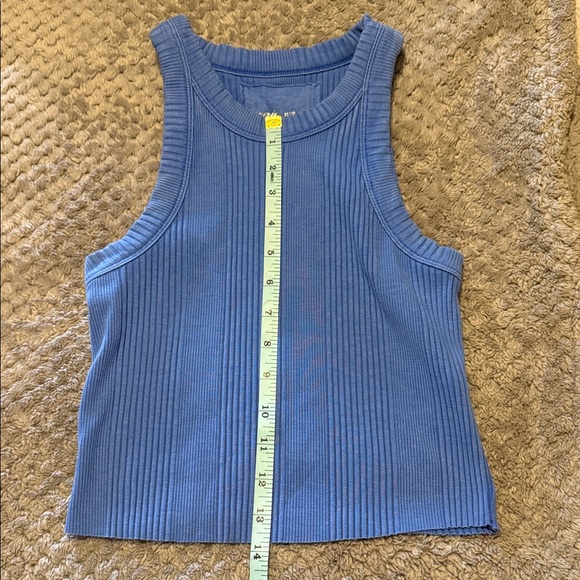 Aerie XS Blue Ribbed Tank Top - Picture 5 of 5